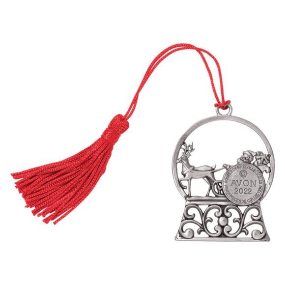 Avon Collectible Pewter Christmas Ornament_ Santa's Midnight Sleigh Ride - Picture 2 of 13